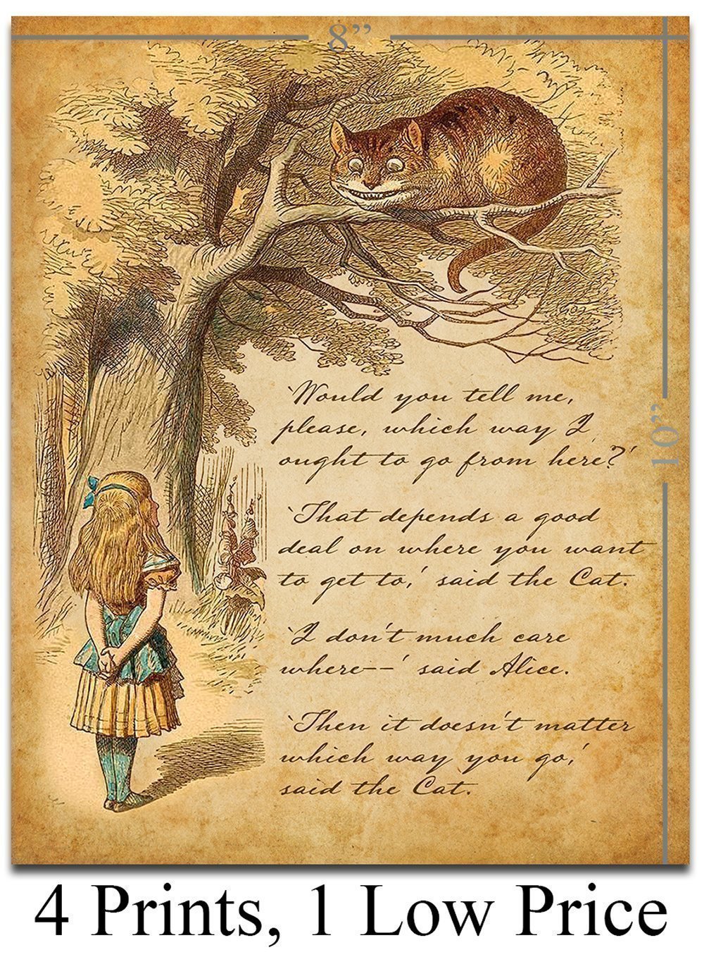 Amazon.com: Alice in Wonderland Decoration - 8x10 Prints Unframed